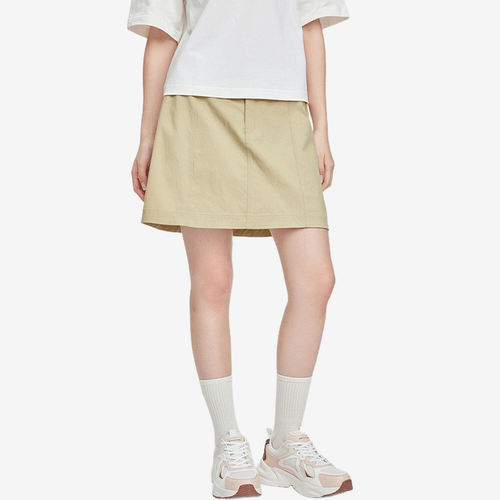 Skechers斯凯奇正品女A字透气修身中腰运动半身裙L224W040-01GA
