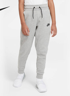 NIKE/耐克官方正品 大童春秋束脚时尚运动休闲针织长裤 CU9213