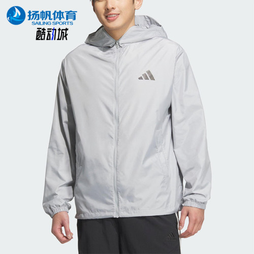 Adidas/阿迪达斯正品JACKET男女连帽宽松经典防晒运动外套KA9290