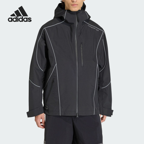 Adidas/阿迪达斯正品三叶草新款男女黑色经典休闲夹克外套JZ0797