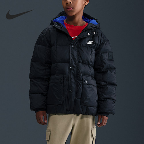 Nike/耐克正品Premium大童运动经典柔软保暖休闲羽绒服IQ6136-010