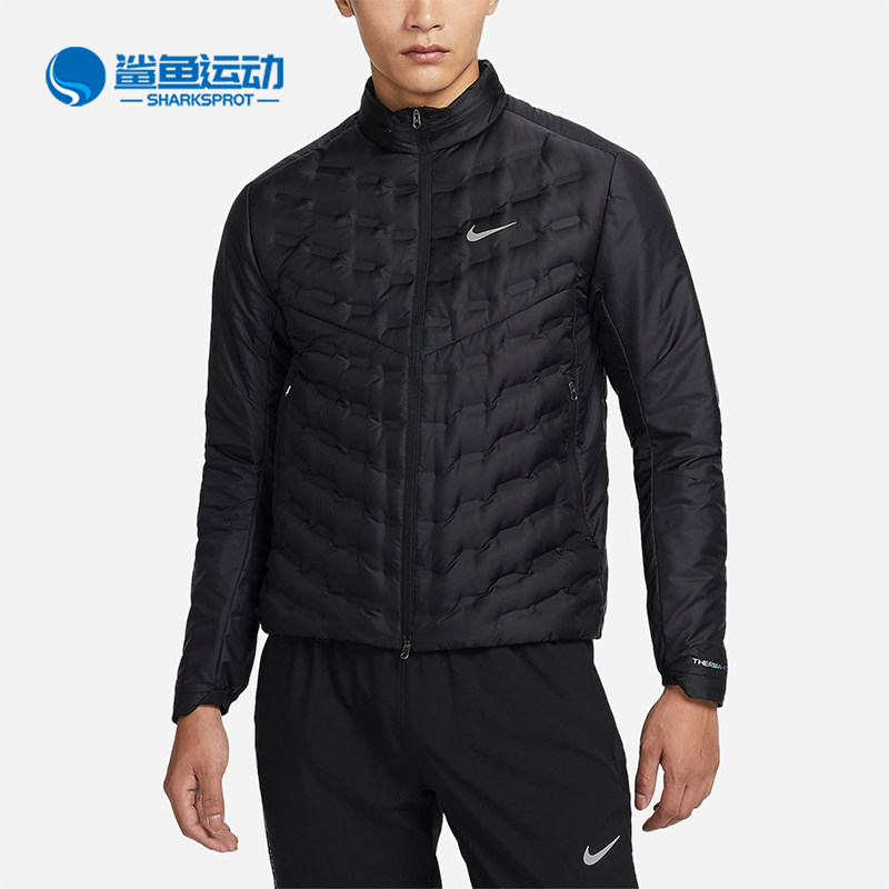 Nike/耐克正品新款运动男士拒水轻薄拼接保暖羽绒服FB7557-010