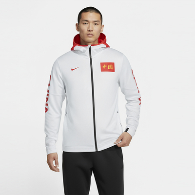 Nike/耐克正品 CHINA男运动休闲中国字母印花连帽卫衣外套 AQ8559