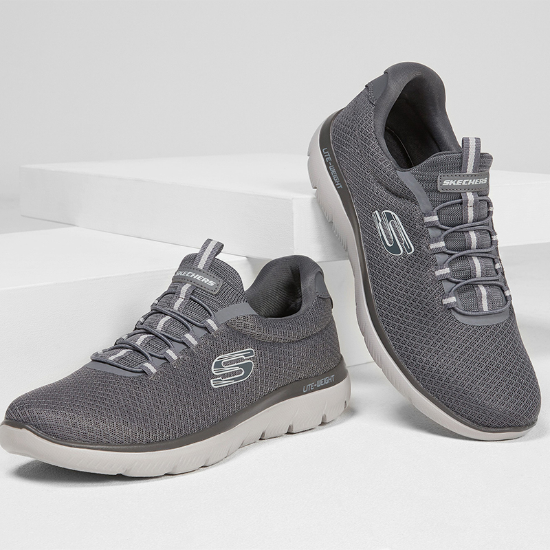 斯凯奇男士一脚蹬运动休闲鞋