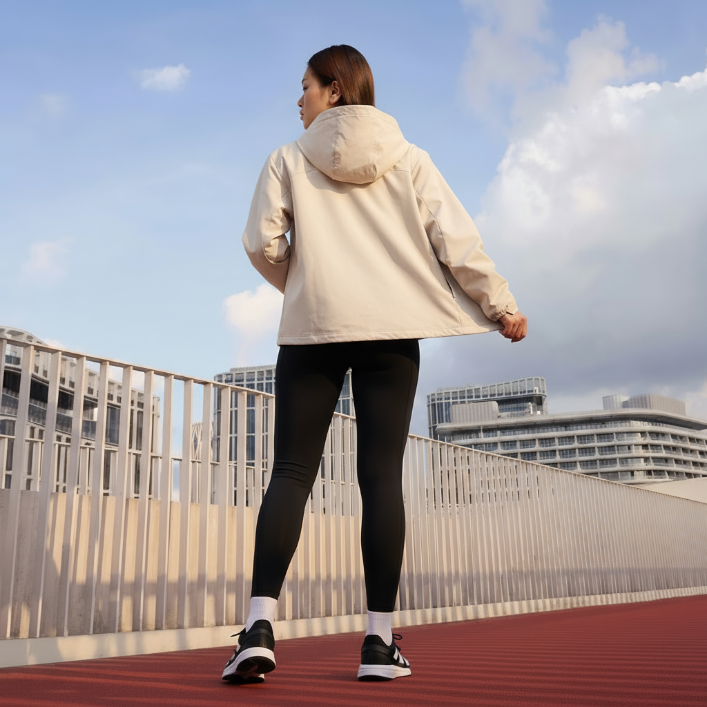 阿迪达斯女士户外保暖连帽外套