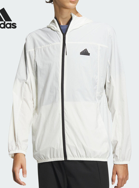 Adidas/阿迪达斯官方正品城野共生男士连帽梭织休闲夹克IT3942