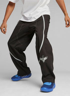 Puma/彪马正品2023新款男士宽松篮球运动撞色长裤622882-01