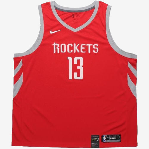 Nike耐克正品NBA火箭队詹姆斯哈登赛季球迷款男款球衣AH6396-657