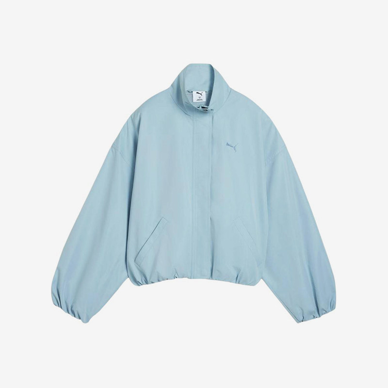 Puma/彪马正品Style新款女浅蓝色宽松防风经典夹克外套636896-47