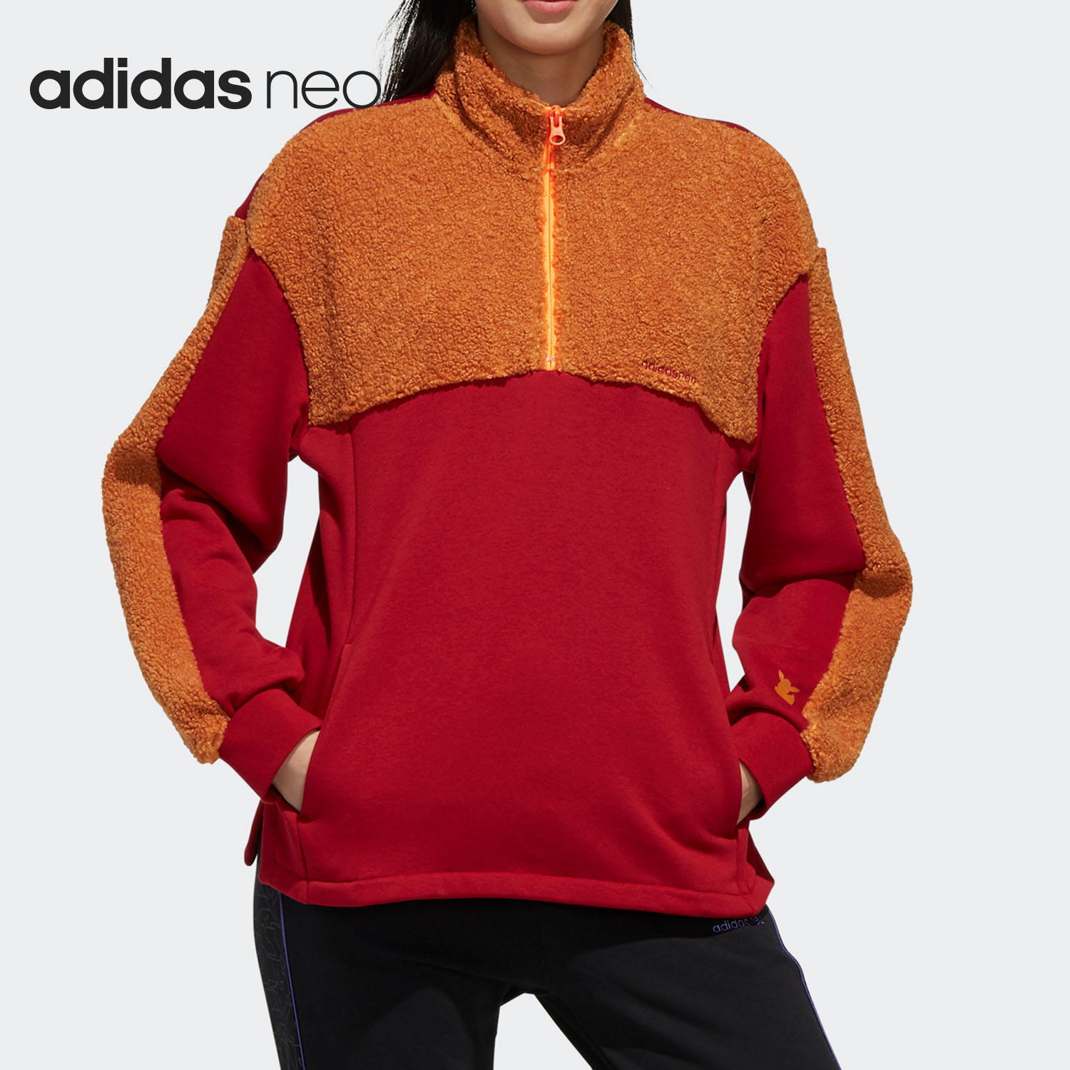 Adidas/阿迪达斯正品当季新款女子宝可梦联名运动卫衣FU3918