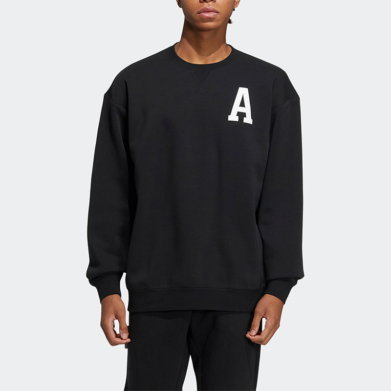 阿迪达斯男女加绒运动宽松卫衣