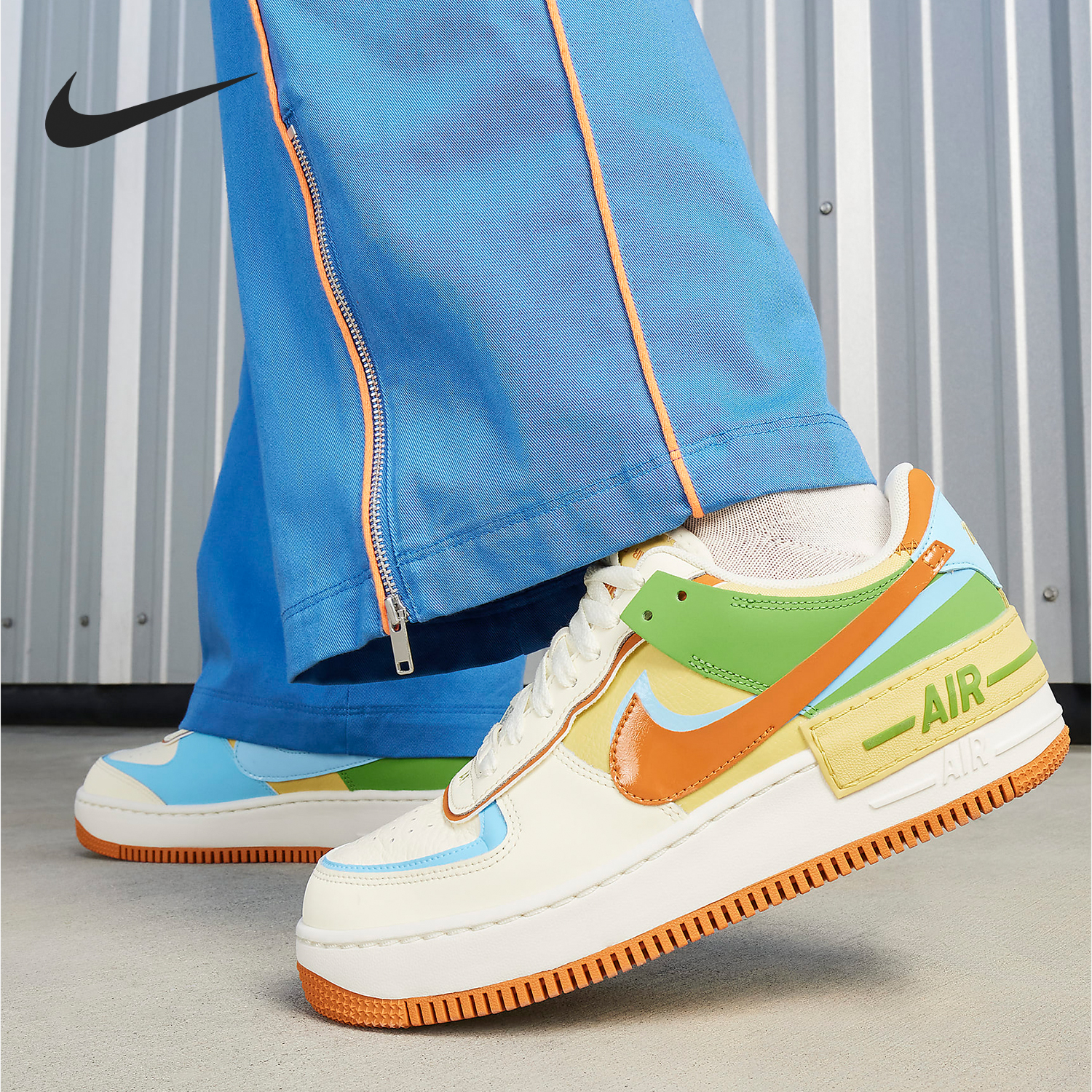 Nike/耐克正品AF1 Shadow女士厚底耐磨休闲运动鞋DZ1847-103
