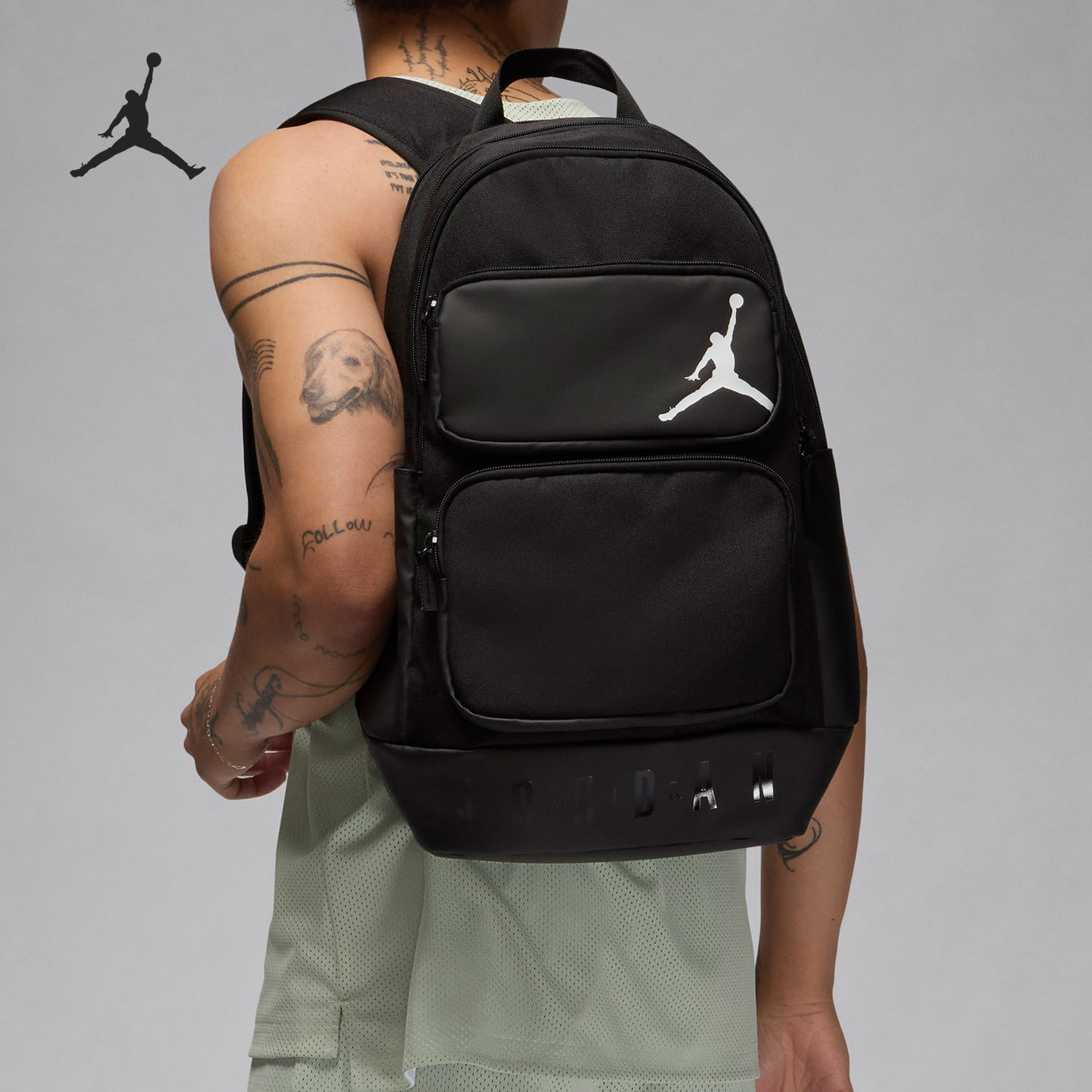 Nike/耐克官方正品JORDAN男女款收纳通勤休闲双肩背包HM6148-011