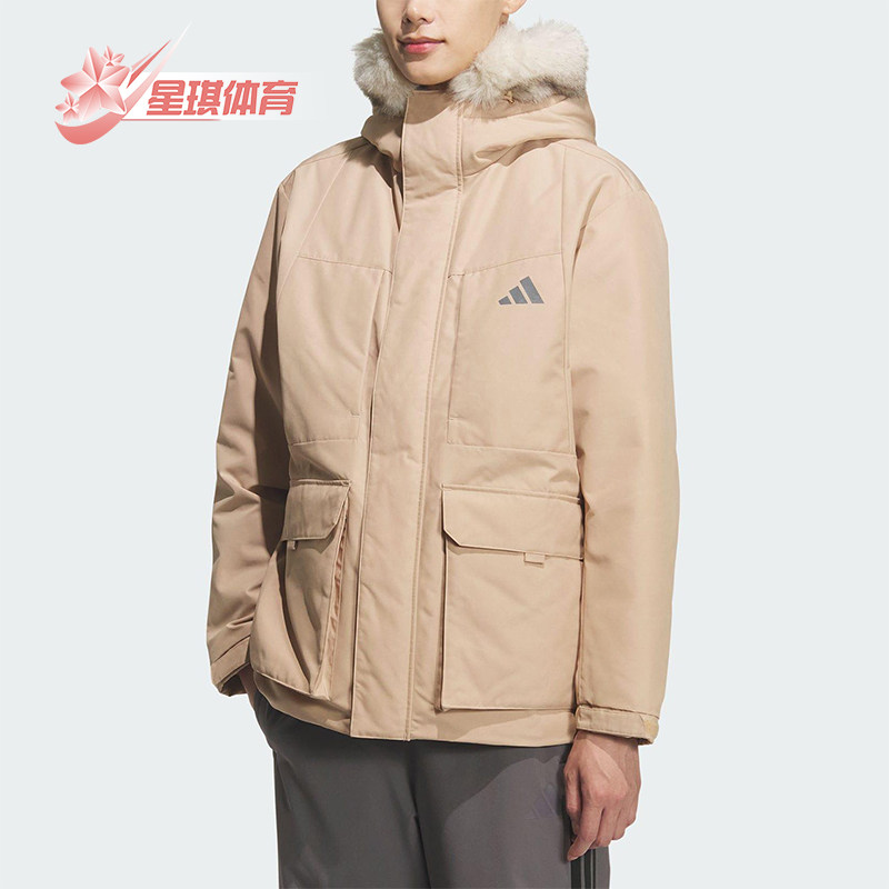 Adidas/阿迪达斯正品V PARKA DOWN男女运动梭织保暖羽绒服KQ5510