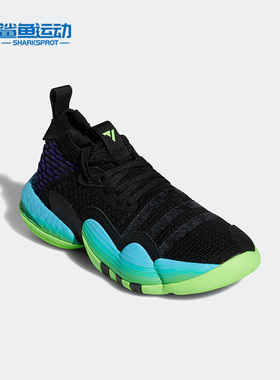 Adidas/阿迪达斯正品特雷杨2代新款男童低帮透气运动篮球鞋H06486