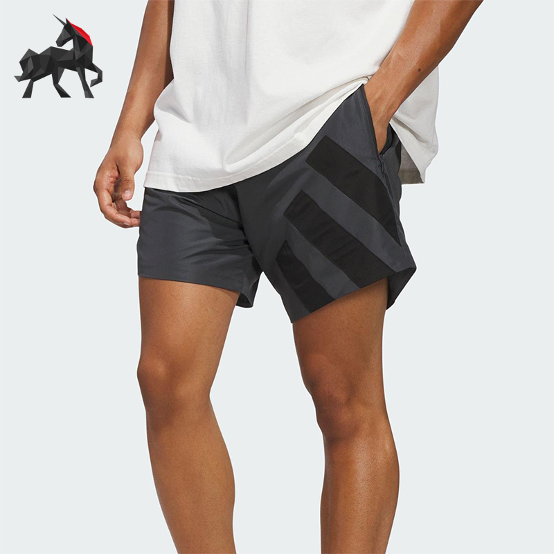 Adidas/阿迪达斯正品ANTED SHORT男士运动梭织宽松篮球短裤KC1612