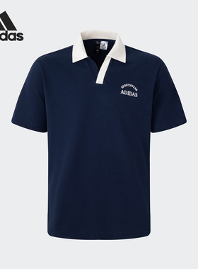 Adidas/阿迪达斯官方正品M VERBIAGE男士短袖翻领POLO衫JD0331