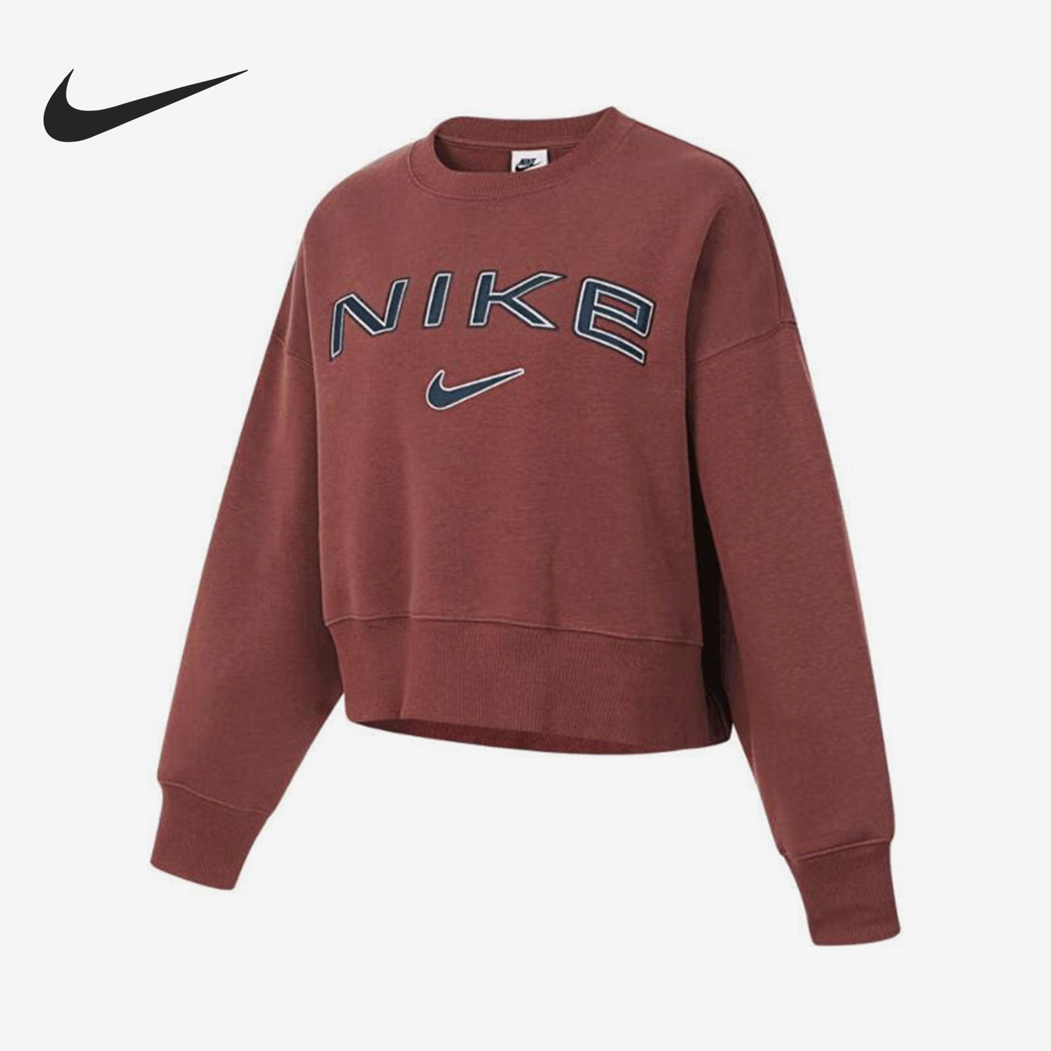 Nike/耐克官方正品当季新款女士美式户外宽松休闲卫衣FV7675-218