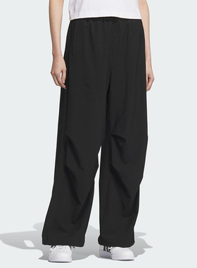 Adidas/阿迪达斯正品2025夏季女士户外梭织宽松休闲运动裤KC0091