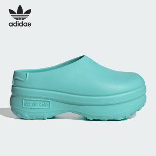 厚底运动休闲凉鞋 Adidas 阿迪达斯官方正品 三叶草女子经典 IE7051