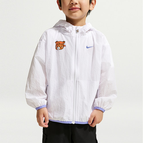 Nike/耐克正品Red Panda婴童连帽轻盈舒适梭织运动外套IZ8349-100