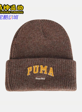 Puma/彪马正品2025年夏季男女运动保暖经典户外针织帽027233-02