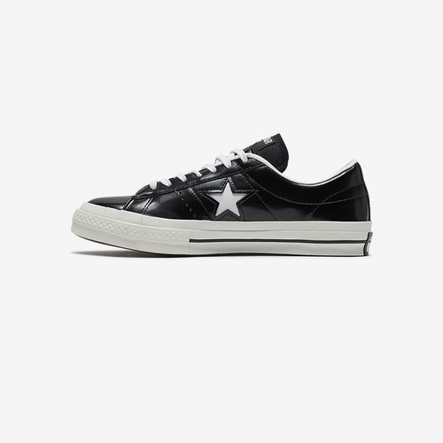 Converse匡威 one star 耐磨防滑男女同款低帮帆布鞋黑白 165741C