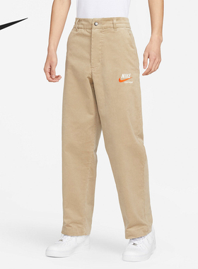 Nike/耐克正品运动男士刺绣直筒纯色透气休闲长裤DX0001-247