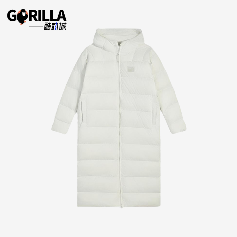Puma/彪马正品FW25LONGHOODEDDOWNCOAT白色羽绒服693573-05