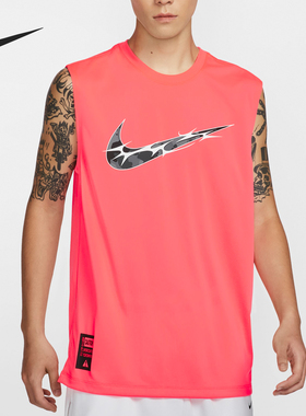 Nike/耐克官方正品新款男士透气圆领运动训练无袖背心HM4463-605
