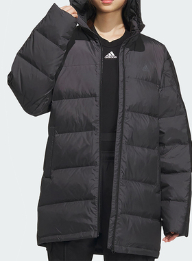 Adidas/阿迪达斯正品新款男女保暖防风运动连帽羽绒服IK2392
