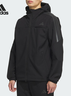 Adidas/阿迪达斯官方正品SL WARM JKT男士三条纹连帽外套KA1307