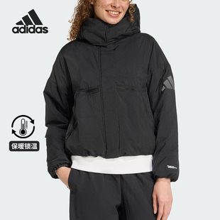 TECH Adidas CITY JKT女士连帽保暖宽松棉服JW1886 阿迪达斯正品