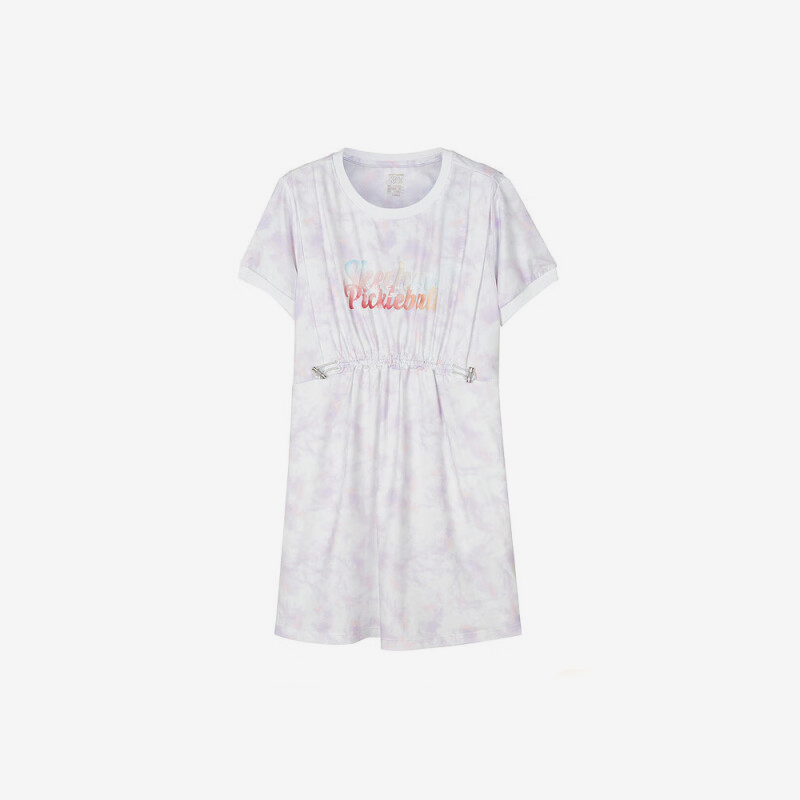 Skechers/斯凯奇正品2024新款儿童透气吸湿排汗针织连衣裙