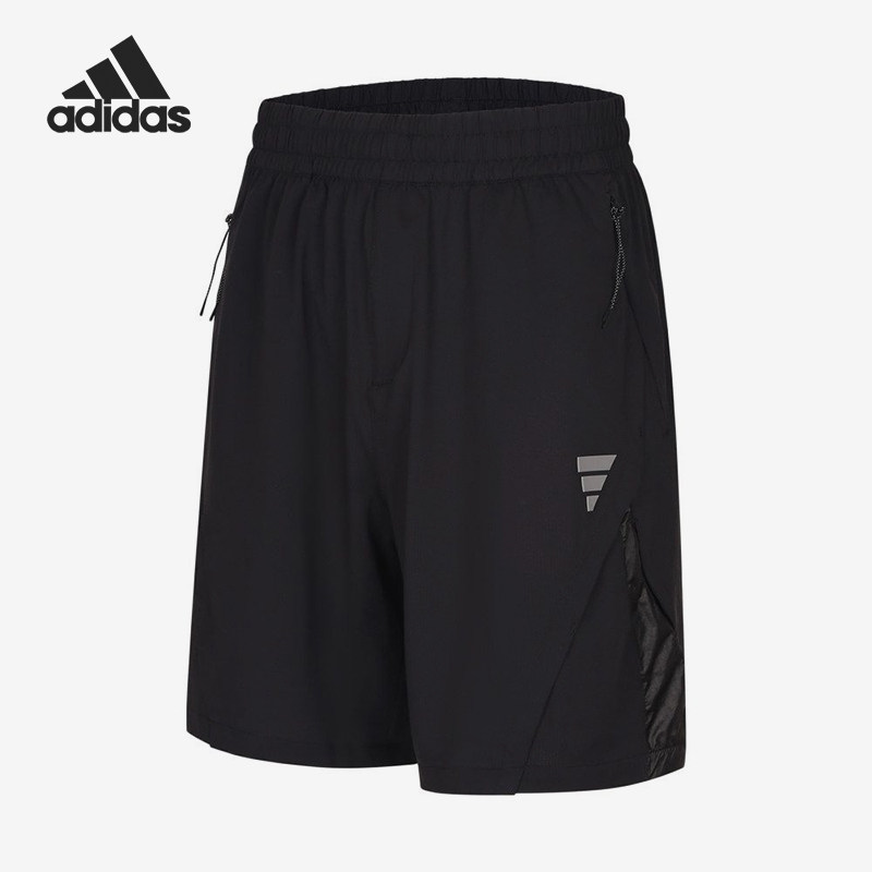 Adidas/阿迪达斯官方正品FOSMWVSHO简约纯色松紧中腰男短裤KE1557