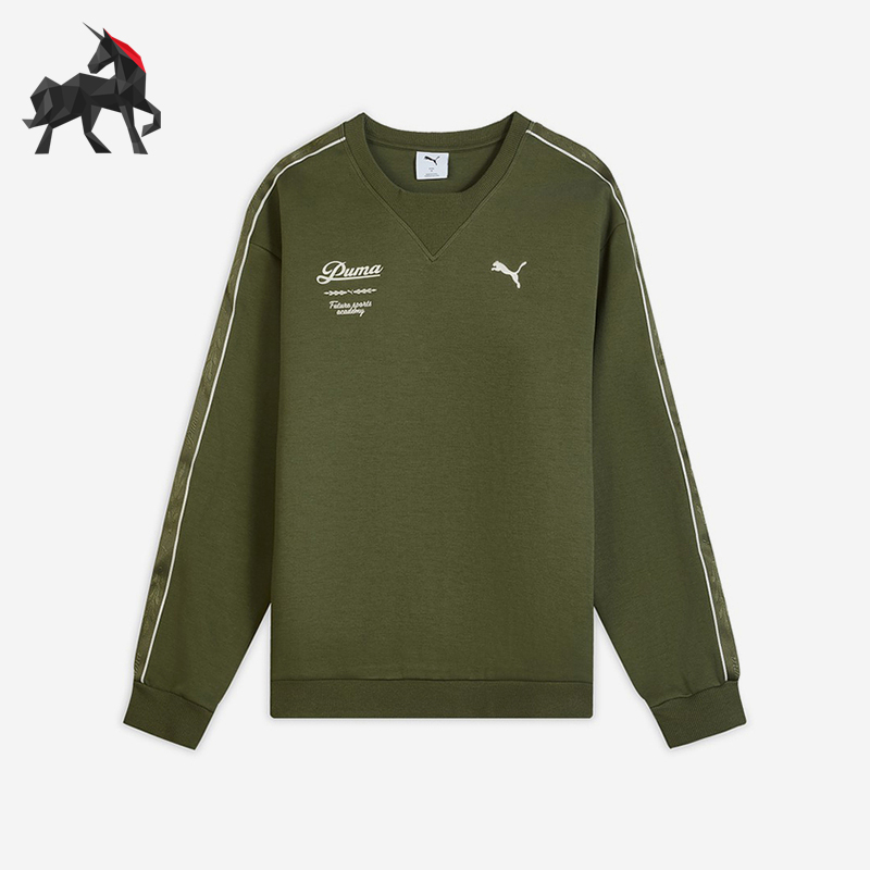 Puma/彪马正品2025冬季款男士耐穿线条长袖宽松运动卫衣635717-81