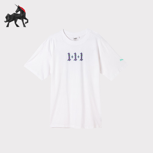 Puma/彪马正品LAMELO BALL男士运动圆领时尚篮球短袖T恤627772-01