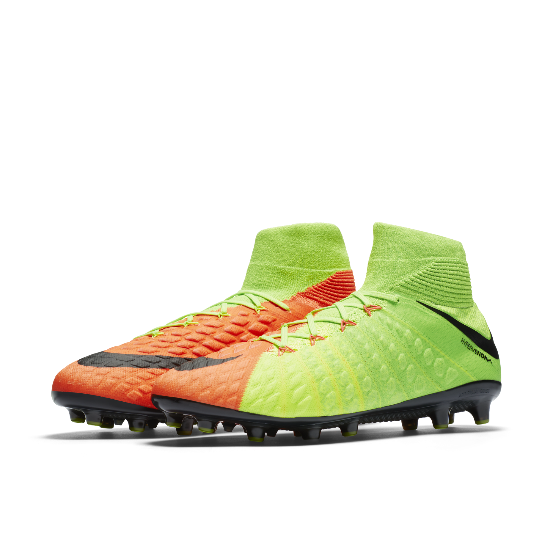 Nike/耐克正品 男子高帮毒蜂3代碎钉人造草地运动足球鞋 917769