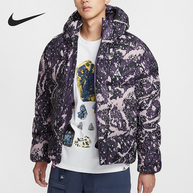 耐克男士复古运动棉服外套