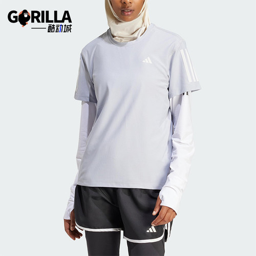 Adidas/阿迪达斯正品夏季新款女士经典瑜伽健身训练短袖T恤IP2041