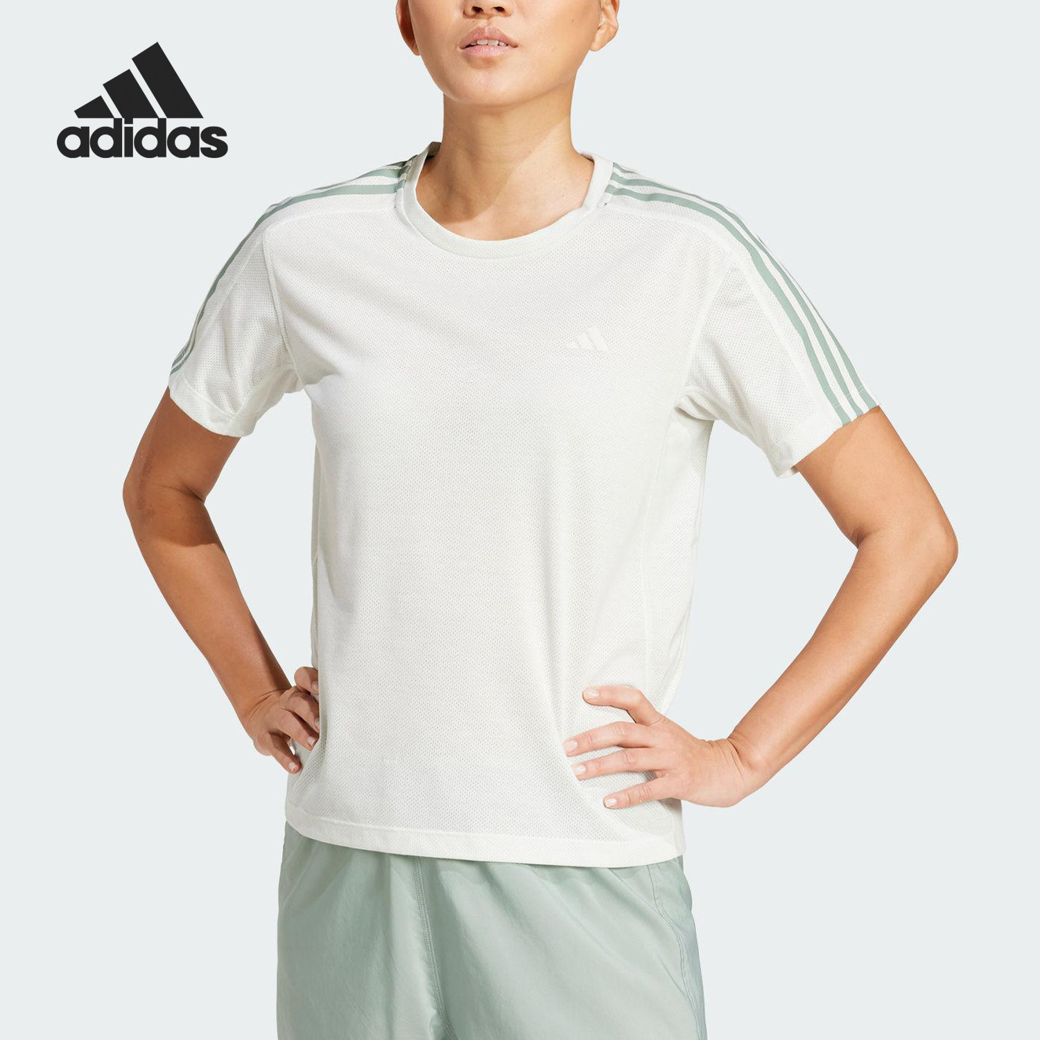Adidas/阿迪达斯官方正品夏季新款女士运动跑步圆领短袖T恤JP0829,运动服/休闲服装,运动T恤,淘宝优惠券,粉丝福利购,淘宝优惠卷