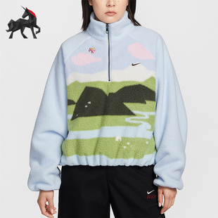 407 Sportswear女士日常立领刺绣休闲外套IQ3822 Nike 耐克正品