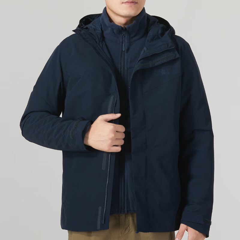Jack wolfskin/狼爪正品保暖男士三合一冲锋衣5032771-1010