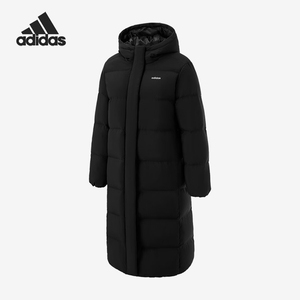 Adidas/阿迪达斯正品2025冬季款女士耐穿连帽保暖羽绒服JL9622