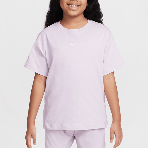 Nike/耐克正品2025夏季款大童日常宽松经典柔软休闲T恤FZ5539-537