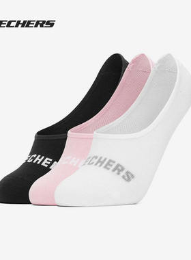 Skechers/斯凯奇正品夏季休闲运动棉袜浅口袜舒适船袜三对装