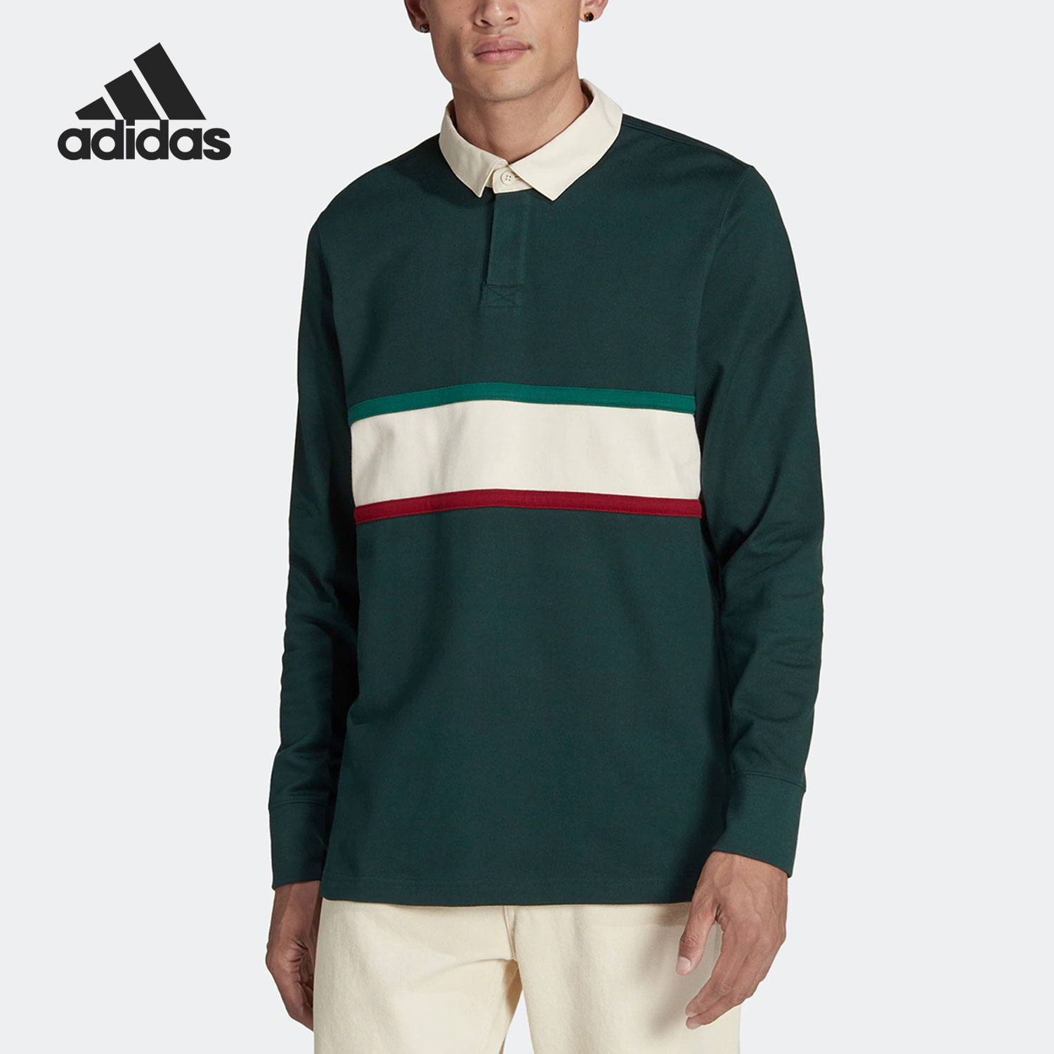 Adidas/阿迪达斯男子足球Polo衫