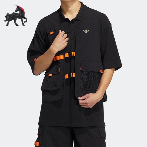 阿迪达斯正品男子运动马甲