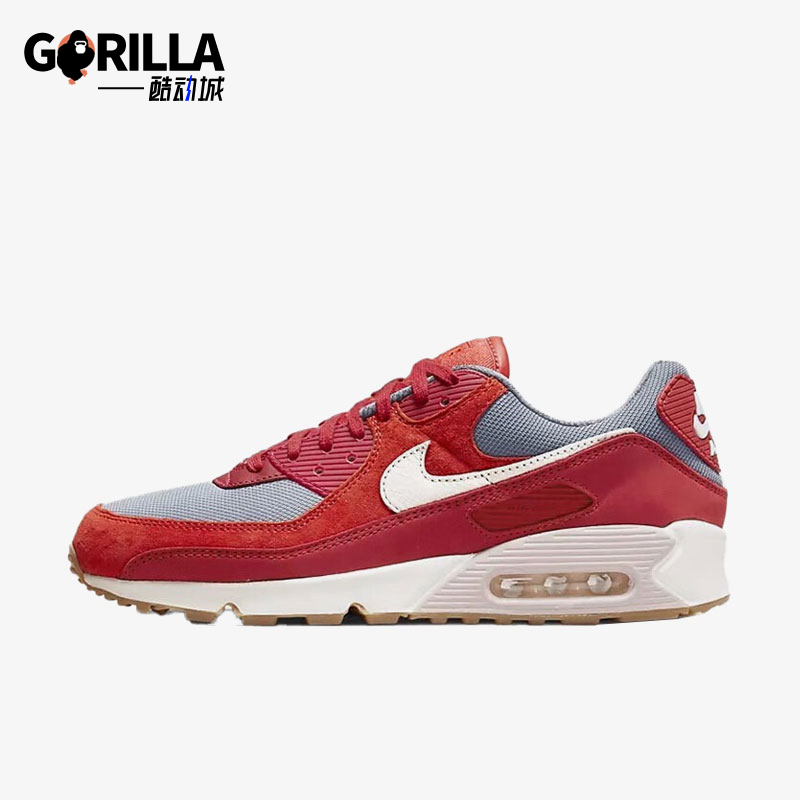 Nike/耐克正品Air Max 90男士轻便低帮气垫运动跑步鞋DH4621-600