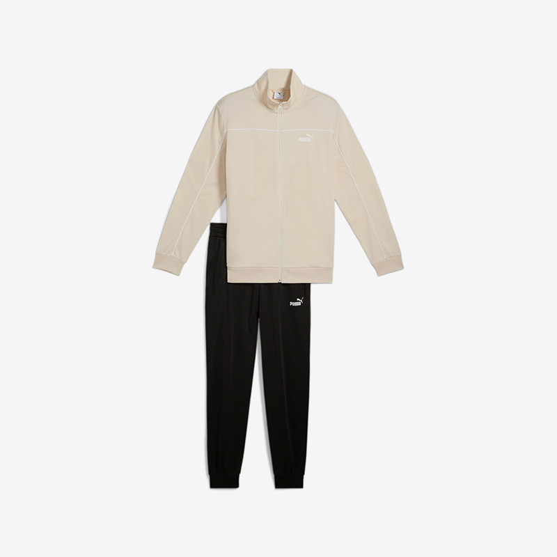 Puma/彪马官方正品拉链立领纯色松紧中腰长裤套装男卫衣687653-87